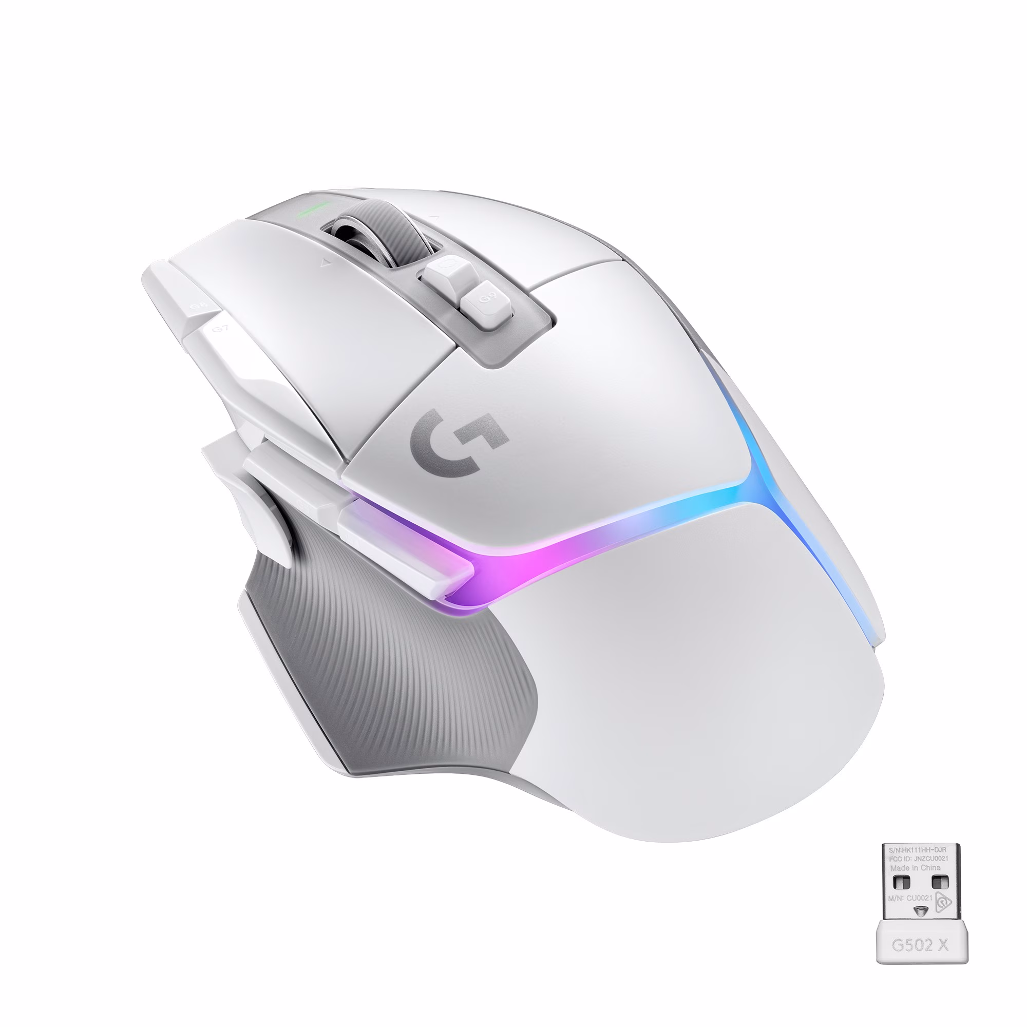 Mouse Logitech G G502 X Plus bianco