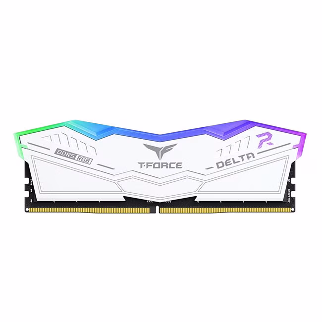 Ram TEAM GROUP DELTA DDR5 6400MHz 32GB (2x16) RGB XMP 3.0 CL 40 BIANCO
