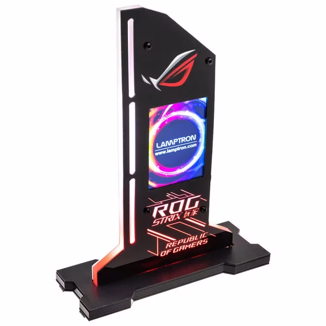 Supporto verticale Scheda Video Lamptron display Nero