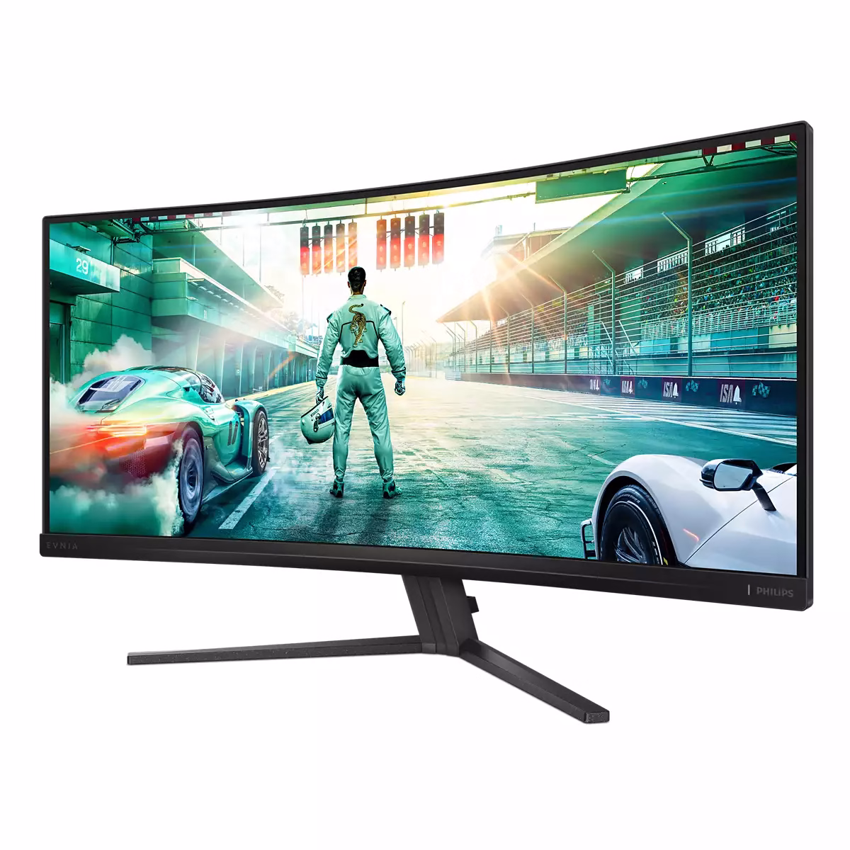 Monitor Philips Evnia 34M2C3500L 34'' VA HDMI DisplayPort HDR Curvo 180Hz Grigio Scuro 8 Monitor Philips Evnia 34M2C3500L 34'' VA HDMI DisplayPort HDR Curvo 180Hz Grigio Scuro - immagine 8