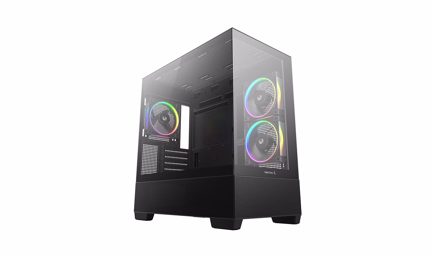 DEEPCOOL CASE MATX CG380 3F NERO PANORAMIC 3ARGB 2TG 360mm AIO