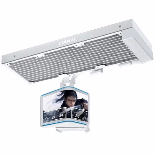 Dissipatore a Liquido Lian Li HydroShift II FanLess display OLED Curvo 360mm Bianco