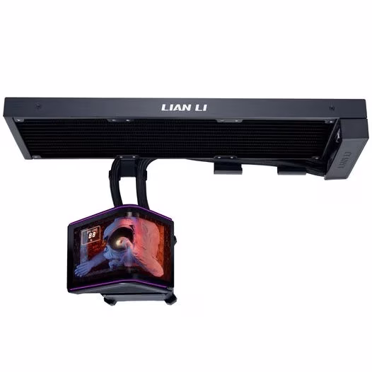 Dissipatore a Liquido Lian Li HydroShift II FanLess display OLED Curvo 360mm Nero