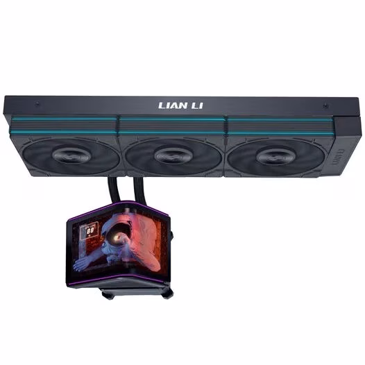 Dissipatore a Liquido Lian Li HydroShift II UNI FAN P28 display OLED Curvo 360mm Nero