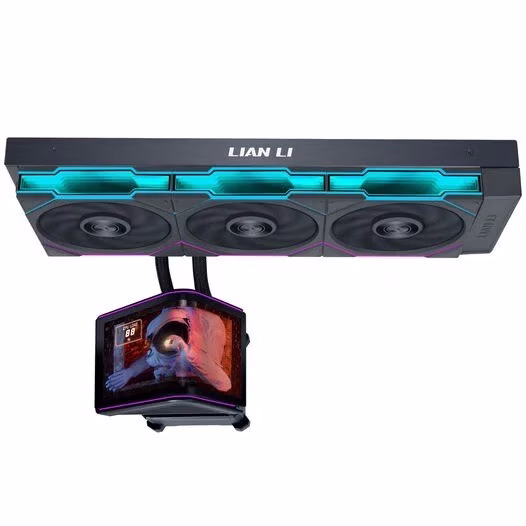 Dissipatore a Liquido Lian Li HydroShift II UNI FAN TL display OLED Curvo 360mm Nero
