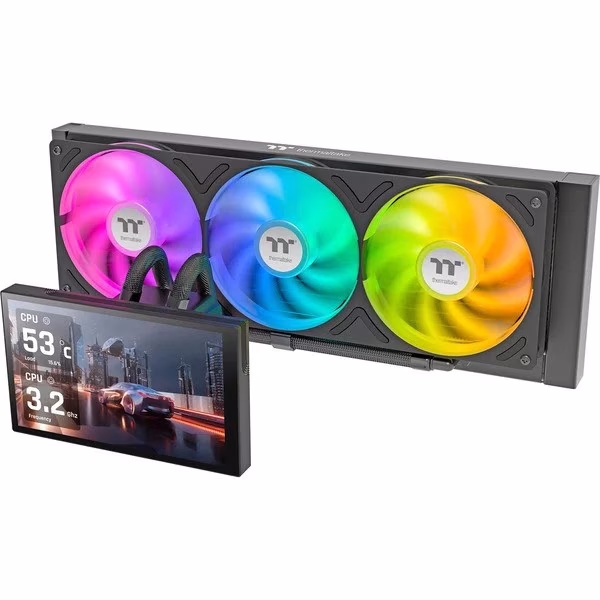 Dissipatore a Liquido Thermaltake ST360 Ultra LCD ARGB 360mm Nero