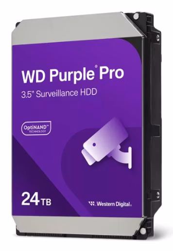 HDD Western Digital Purple Pro 3.5" WD241PURP 24 TB 7200 Rpm Cache 512mb