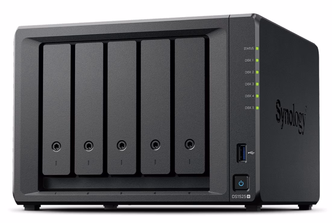 Nas Synology DiskStation DS1525+ 10Gb 5 Bay Nero