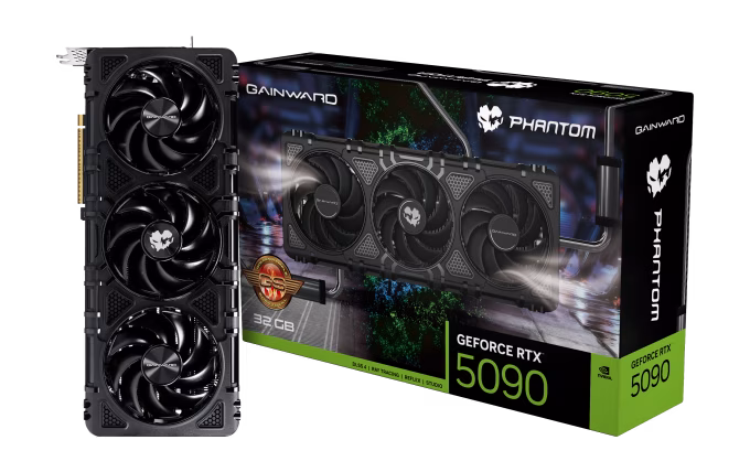 Scheda Video Gainward Nvidia GeForce RTX 5090 Phantom GS 32GB GDDR7 Nero