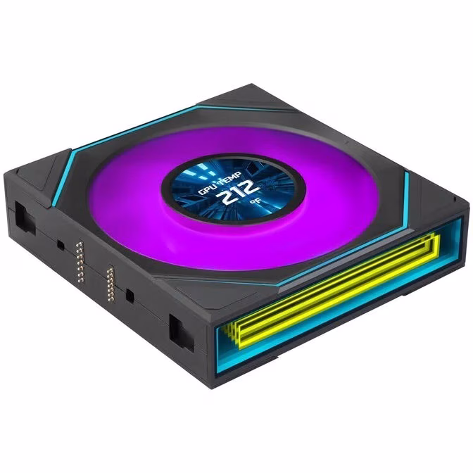 Ventola Lian Li UNI FAN SL-INF LCD FLEX ARGB LCD 120mm Nero