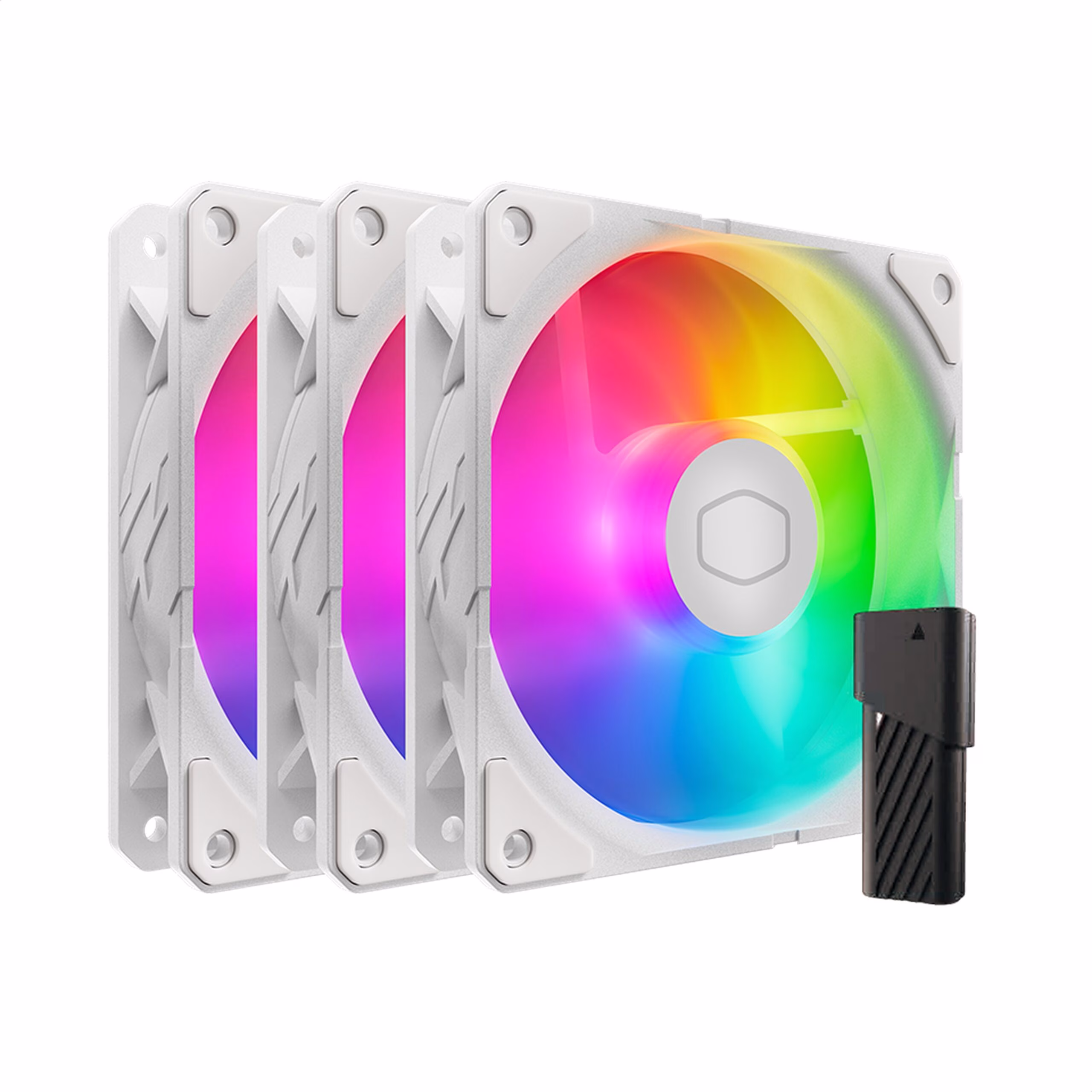 Ventole Cooler Master SickleFlow Edge 120 RGB 120mm Kit Da 3 Bianco