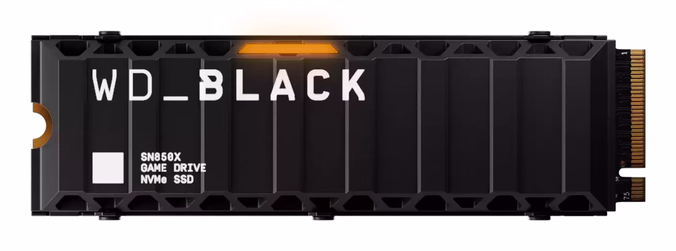 SSD Western Digital WD Black SN850X 8TB M2 2280 Dissipatore NVMe