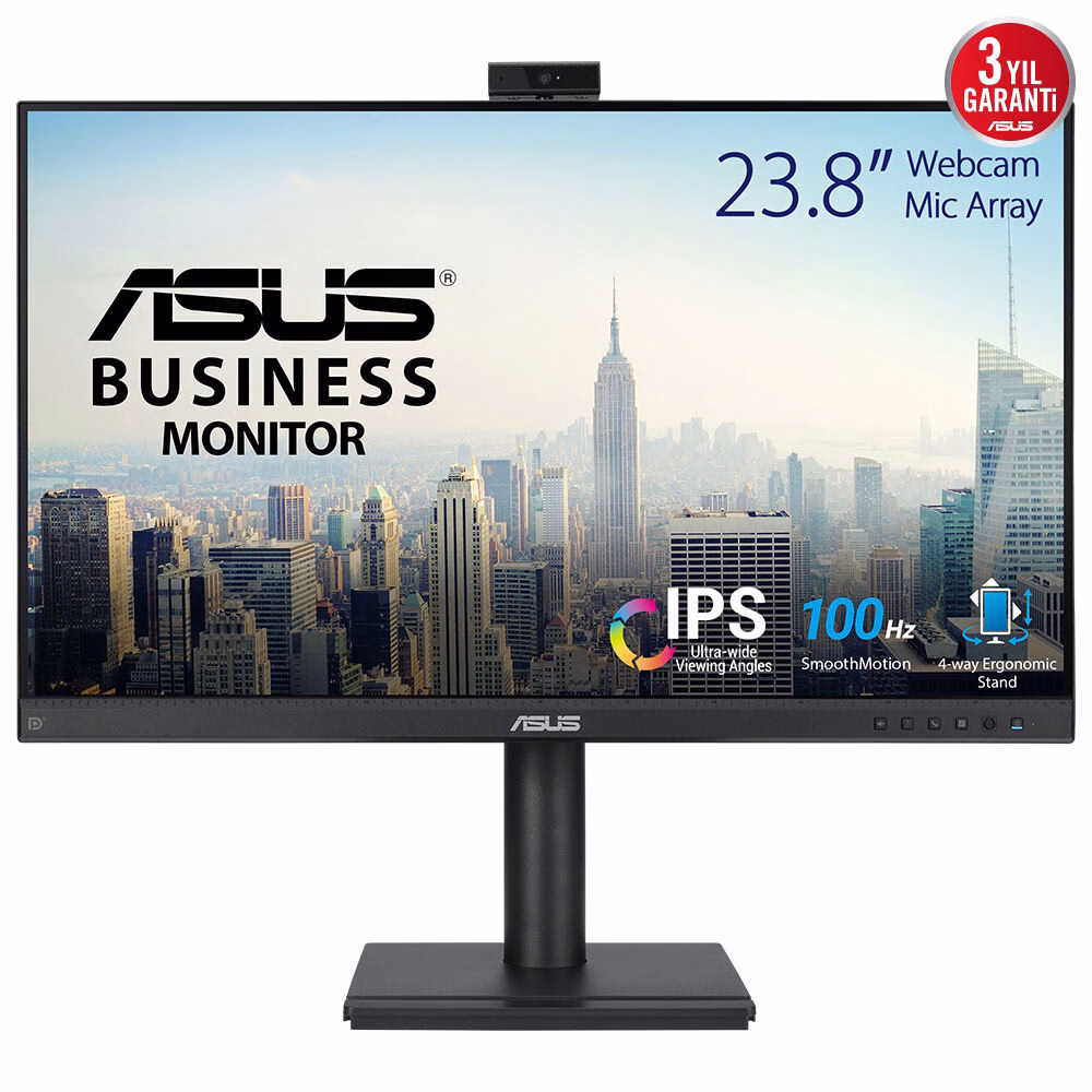 Monitor Asus BE249QFK Videoconferenze 24" Nero Full HD IPS Webcam MIcrofono 100Hz 2 Monitor Asus BE249QFK Videoconferenze 24" Nero Full HD IPS Webcam MIcrofono 100Hz - immagine 2