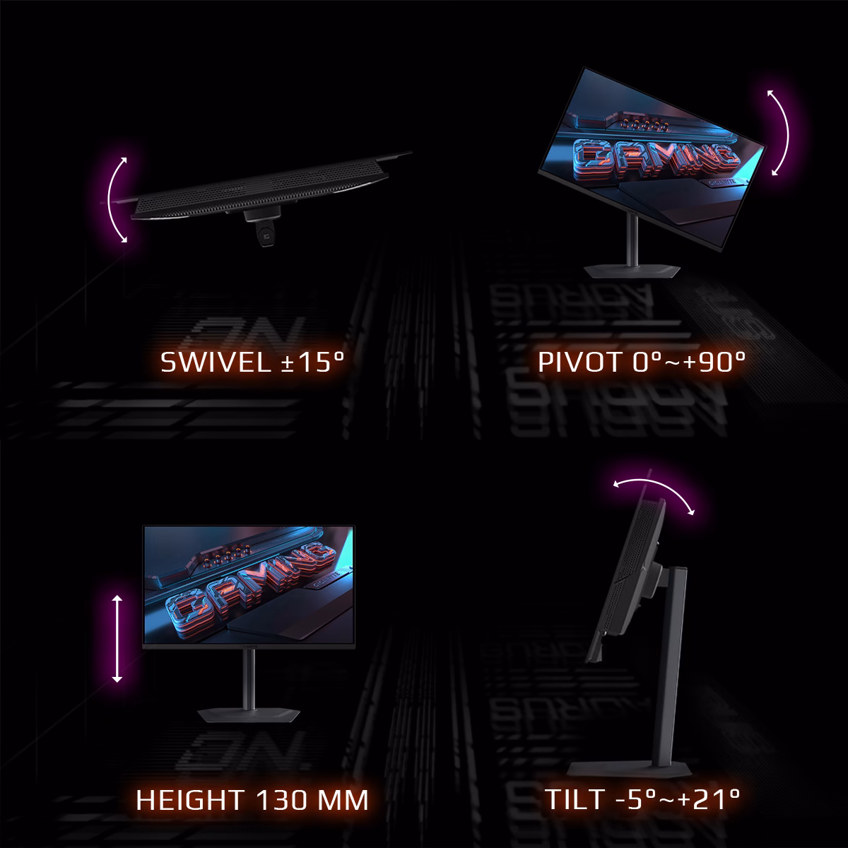 Monitor GIGABYTE MO27Q2 27" 240Hz OLED FreeSync Premium Pro Nero 14 Monitor GIGABYTE MO27Q2 27" 240Hz OLED FreeSync Premium Pro Nero - immagine 14