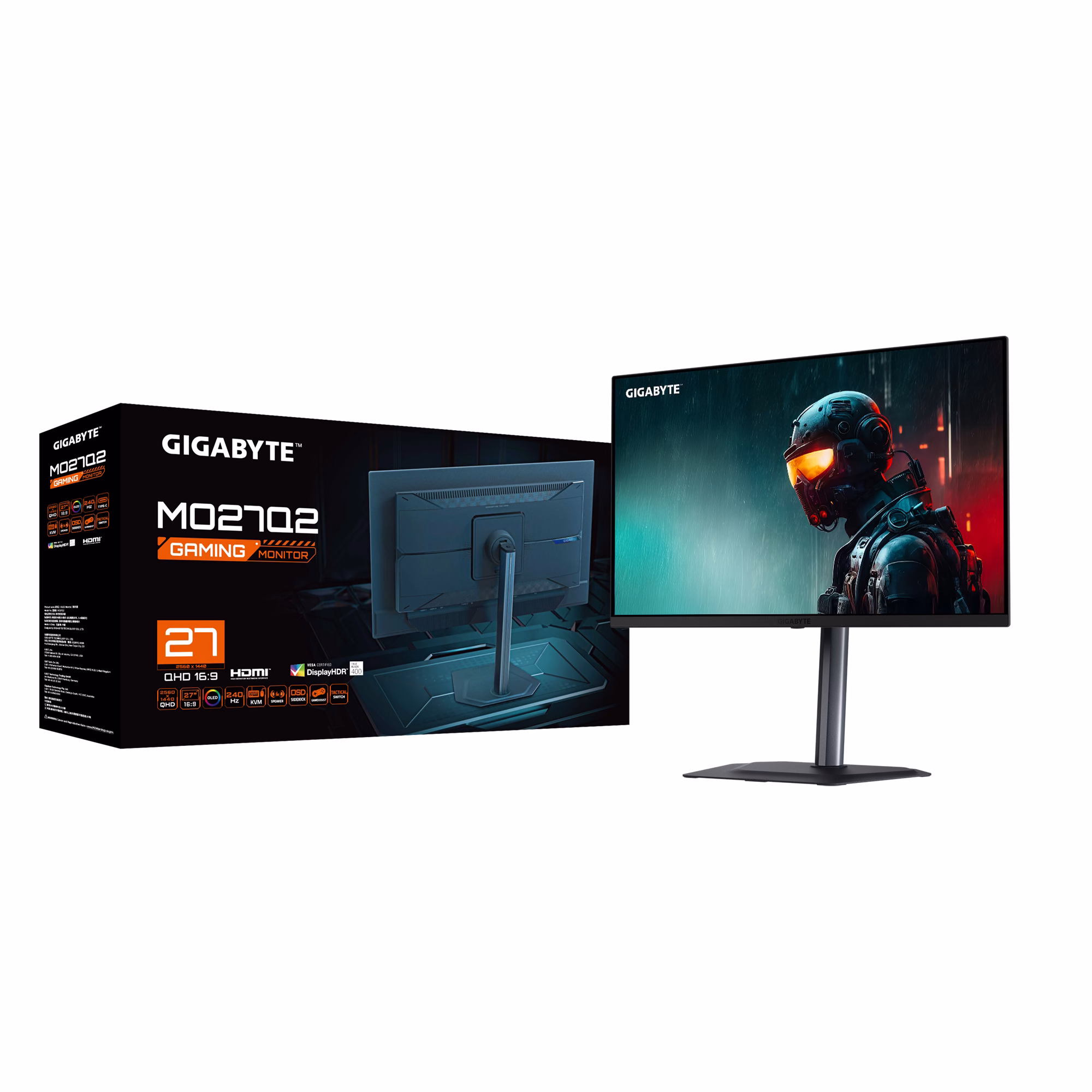 Monitor GIGABYTE MO27Q2 27" 240Hz OLED FreeSync Premium Pro Nero 6 Monitor GIGABYTE MO27Q2 27" 240Hz OLED FreeSync Premium Pro Nero - immagine 6