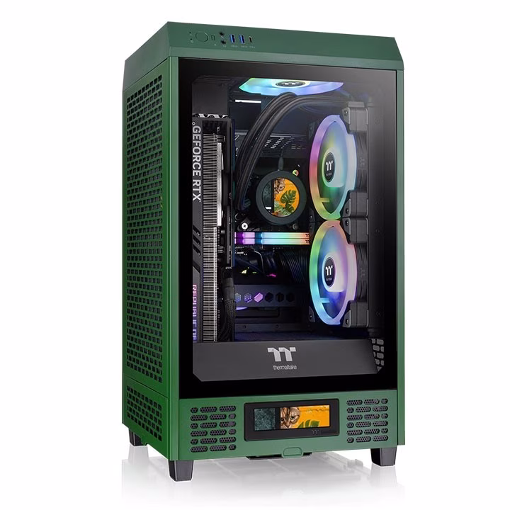 Case ThermalTake The Tower 200 Mini-Tower Vetro Temperato Verde