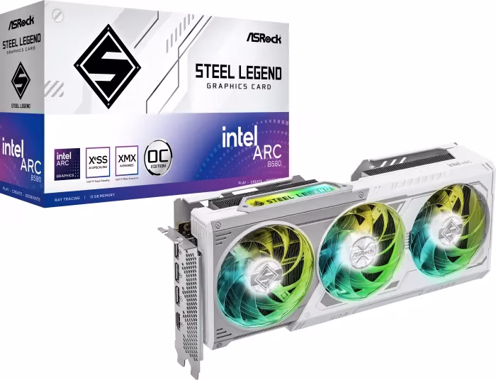 Scheda Video ASRock Arc B580 Steel Legend 12GB OC GDDR6