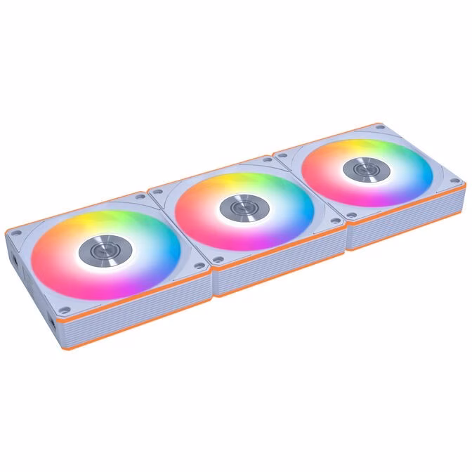 Ventola Lian Li UNI FAN CL FLEX Wireless ARGB PWM 120mm kit Da 3 Con Controller Bianco