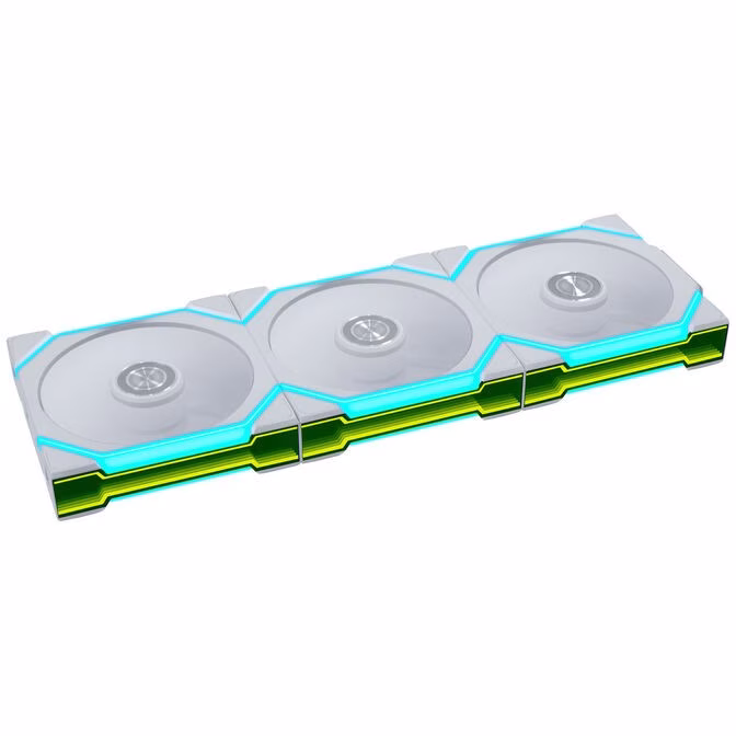 Ventole Lian Li UNI FAN SL Wireless FLEX PWM ARGB Reverse Blade Kit Da 3 120mm Bianco