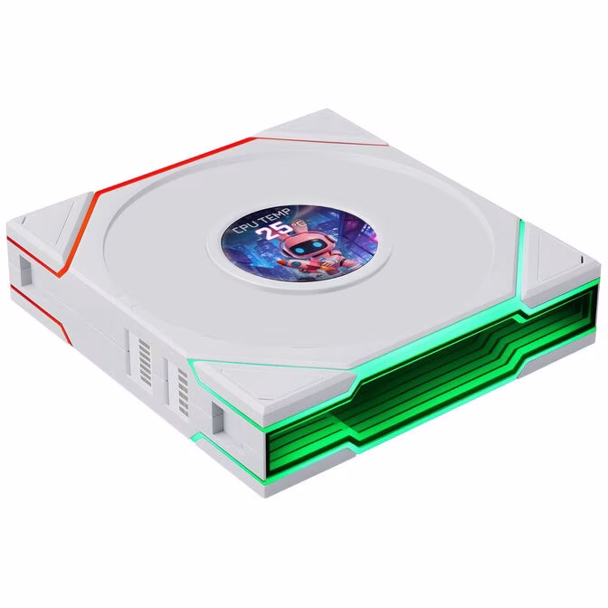 Ventole Lian Li UNI FAN TL Wireless FLEX LCD ARGB Reverse Blade 120mm Bianco