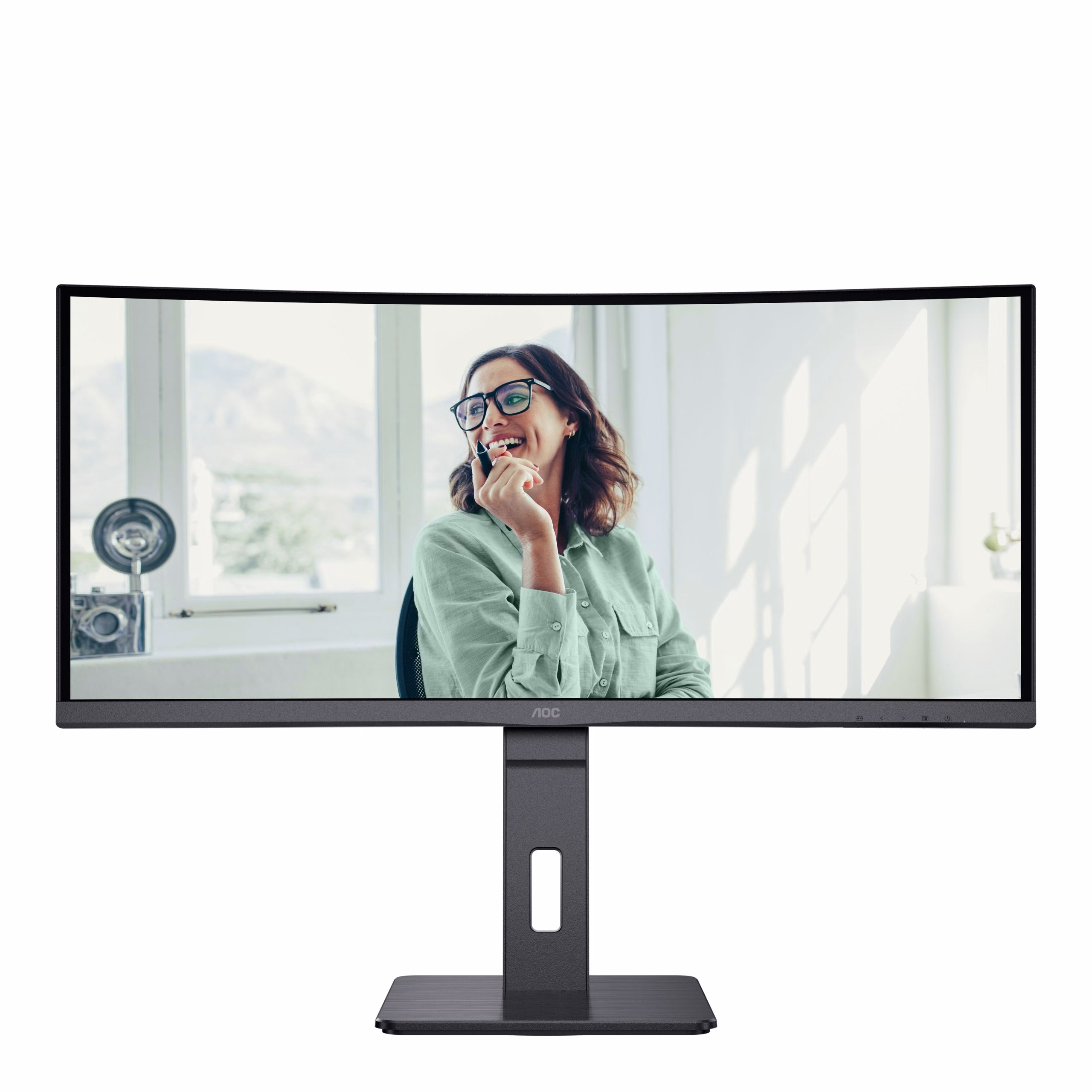Monitor AOC CU34P3CV 34'' WQHD VA Adaptive-Sync USB LED Nero 3 Monitor AOC CU34P3CV 34'' WQHD VA Adaptive-Sync USB LED Nero - immagine 3