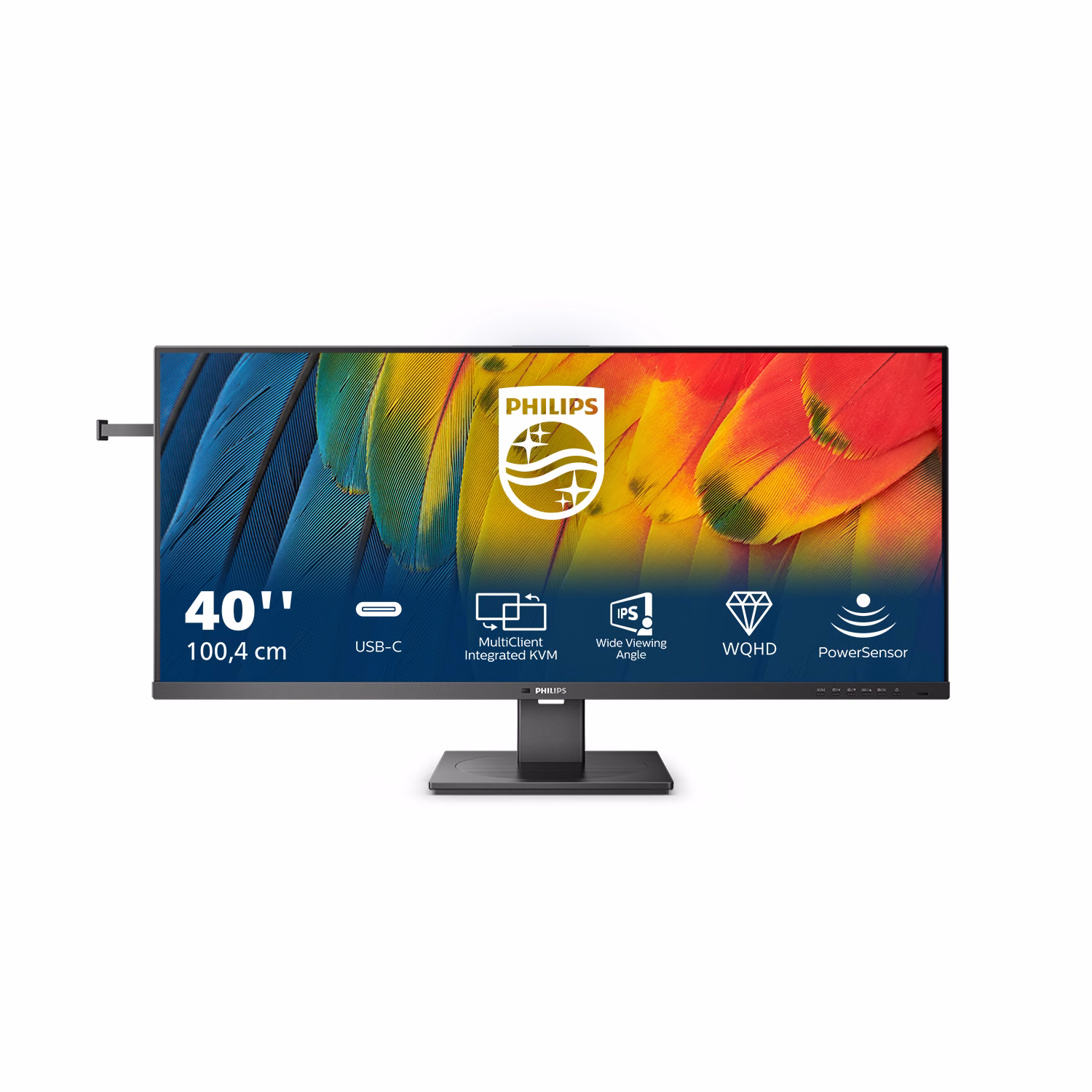 Monitor Philips 40B1U5600 40'' WQHD IPS Adaptive Sync USB-C LED Nero 2 Monitor Philips 40B1U5600 40'' WQHD IPS Adaptive Sync USB-C LED Nero - immagine 2