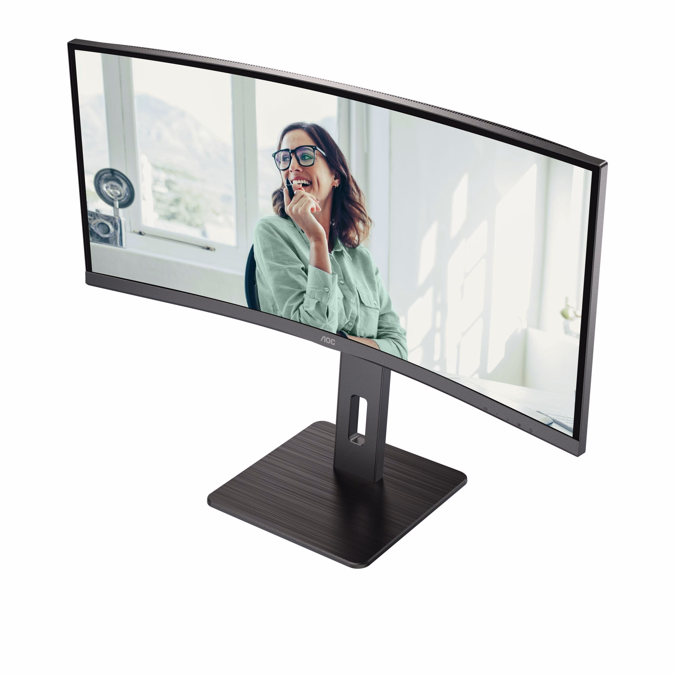 Monitor AOC CU34P3CV 34'' WQHD VA Adaptive-Sync USB LED Nero 4 Monitor AOC CU34P3CV 34'' WQHD VA Adaptive-Sync USB LED Nero - immagine 4