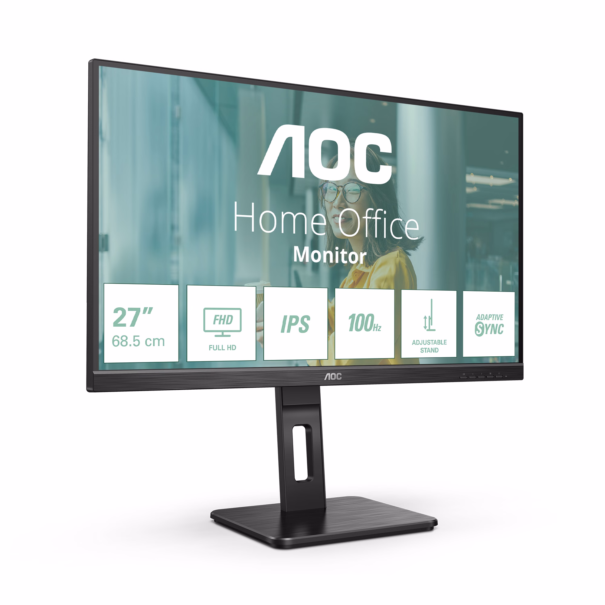 Monitor AOC 27P2Q 27'' FullHD IPS 75 Hz HDMI LED Nero 2 Monitor AOC 27P2Q 27'' FullHD IPS 75 Hz HDMI LED Nero - immagine 2