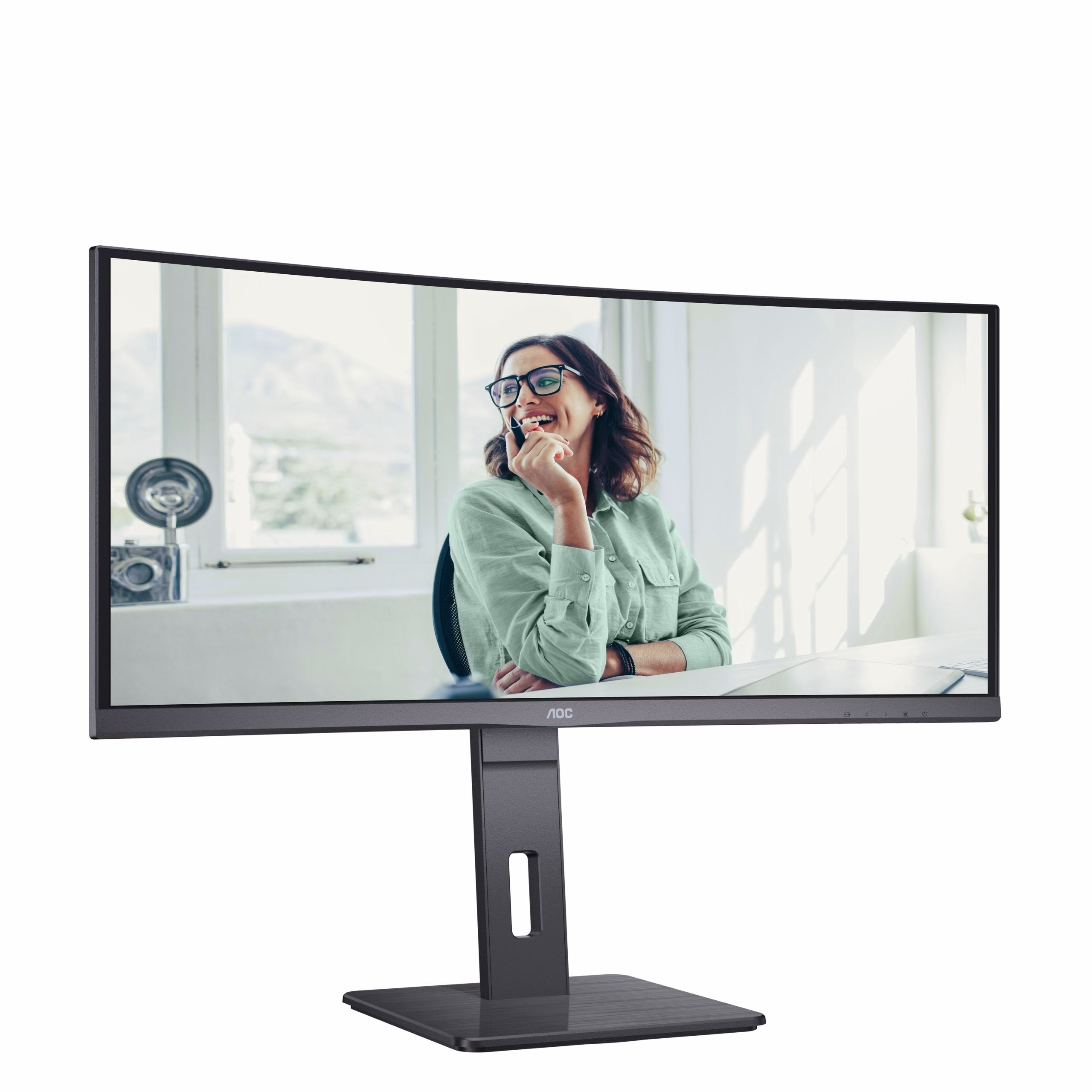 Monitor AOC CU34P3CV 34'' WQHD VA Adaptive-Sync USB LED Nero 7 Monitor AOC CU34P3CV 34'' WQHD VA Adaptive-Sync USB LED Nero - immagine 7