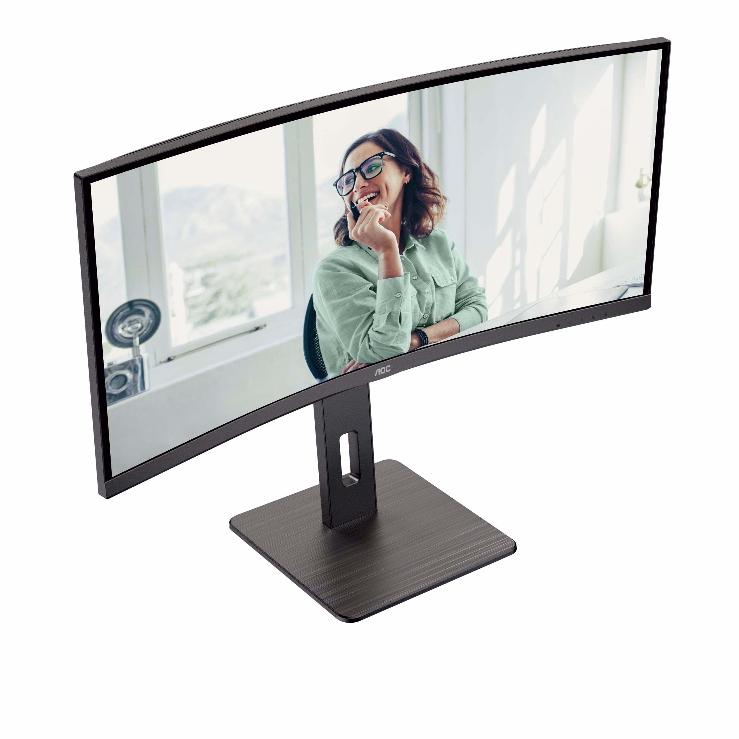 Monitor AOC CU34P3CV 34'' WQHD VA Adaptive-Sync USB LED Nero 5 Monitor AOC CU34P3CV 34'' WQHD VA Adaptive-Sync USB LED Nero - immagine 5