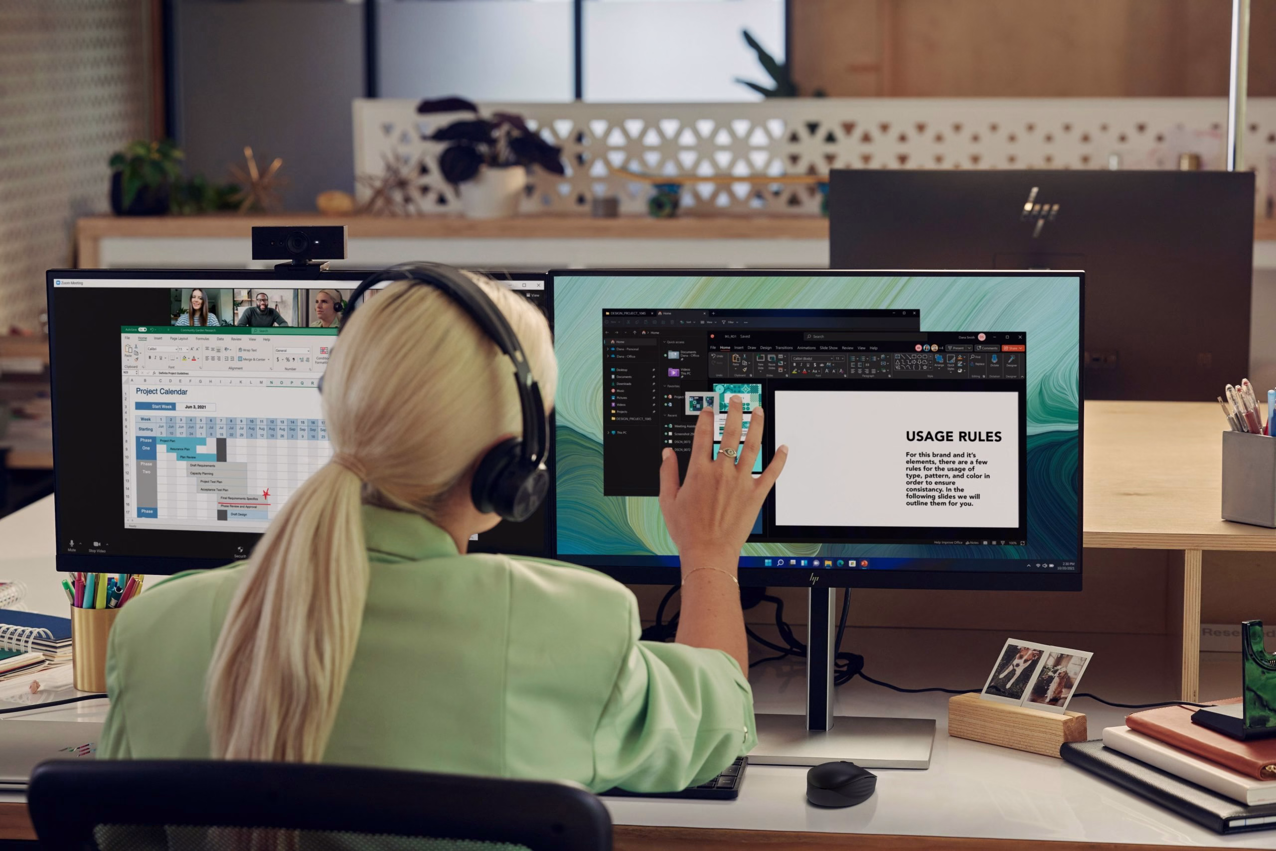 Monitor HP E24t G5 24'' Full HD IPS DisplayPort HDMI USB-Hub Pivot Touch Nero/Argento 5 Monitor HP E24t G5 24'' Full HD IPS DisplayPort HDMI USB-Hub Pivot Touch Nero/Argento - immagine 5