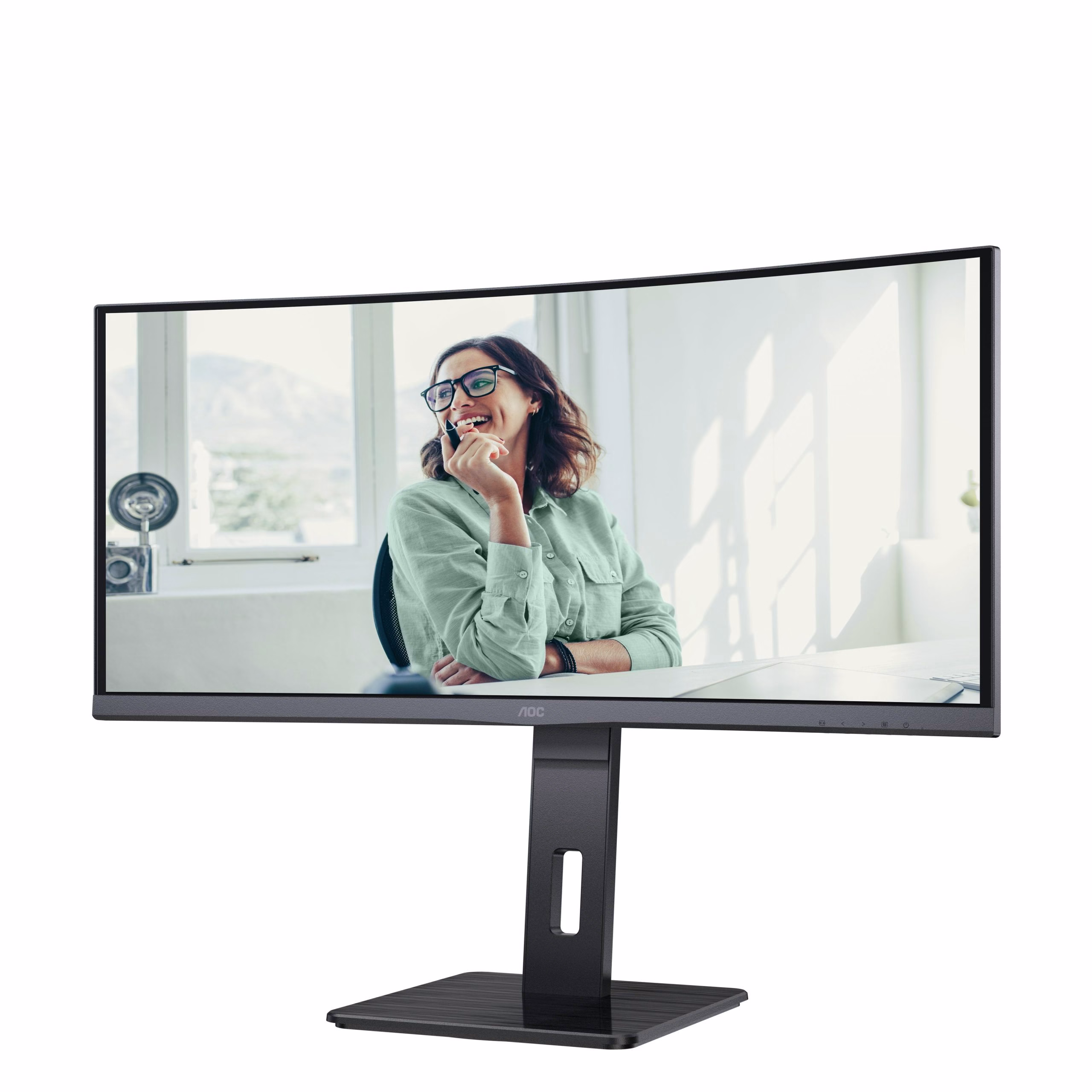 Monitor AOC CU34P3CV 34'' WQHD VA Adaptive-Sync USB LED Nero 8 Monitor AOC CU34P3CV 34'' WQHD VA Adaptive-Sync USB LED Nero - immagine 8