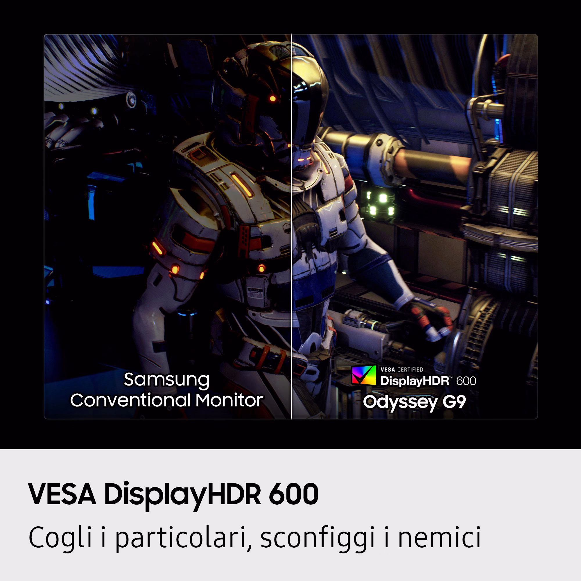 Monitor SAMSUNG Odyssey G9 G91F DQHD 49" 144 Hz VA Curvo FreeSync / G-SYNC Compatible 7 Monitor SAMSUNG Odyssey G9 G91F DQHD 49" 144 Hz VA Curvo FreeSync / G-SYNC Compatible - immagine 7