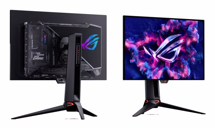 Monitor ASUS ROG Swift OLED PG27UCWM 4K UHD 26,5" 240 Hz / Full HD 480 Hz OLED FreeSync / G-SYNC 2 Monitor ASUS ROG Swift OLED PG27UCWM 4K UHD 26,5" 240 Hz / Full HD 480 Hz OLED FreeSync / G-SYNC - immagine 2