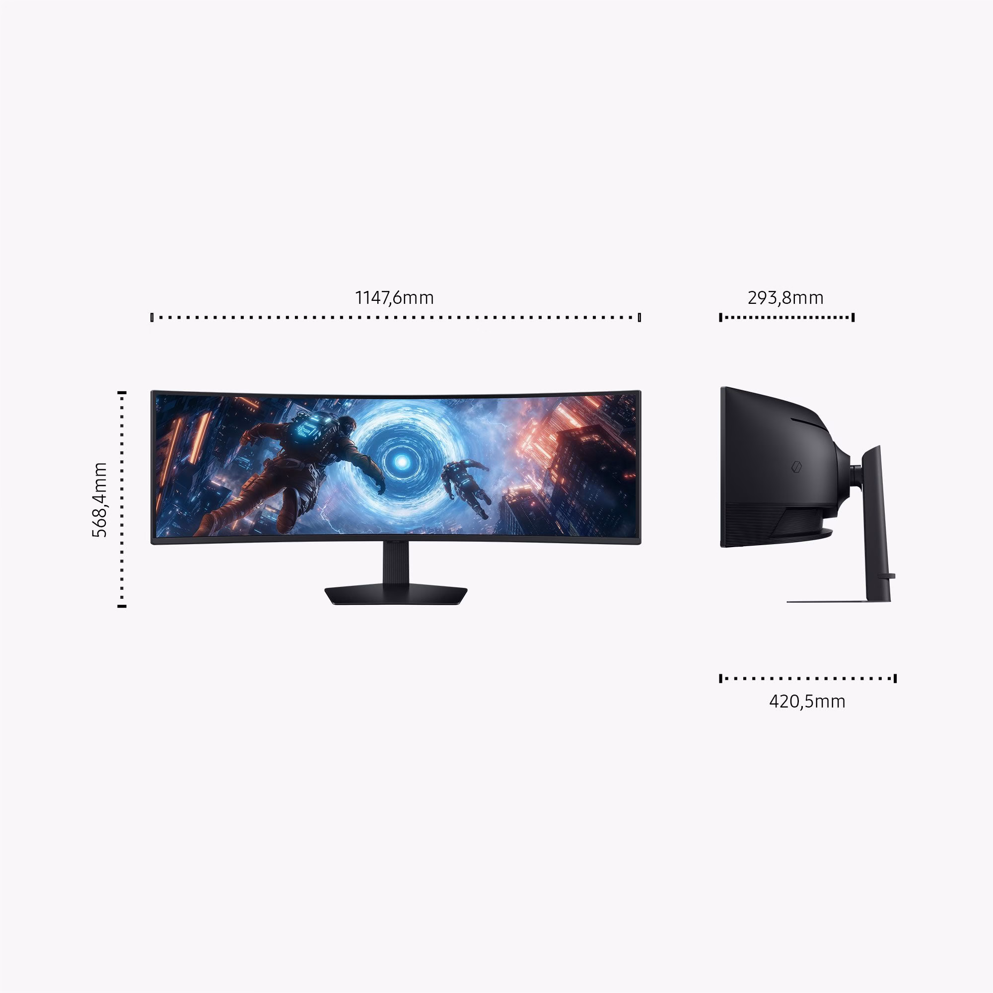 Monitor SAMSUNG Odyssey G9 G91F DQHD 49" 144 Hz VA Curvo FreeSync / G-SYNC Compatible 5 Monitor SAMSUNG Odyssey G9 G91F DQHD 49" 144 Hz VA Curvo FreeSync / G-SYNC Compatible - immagine 5